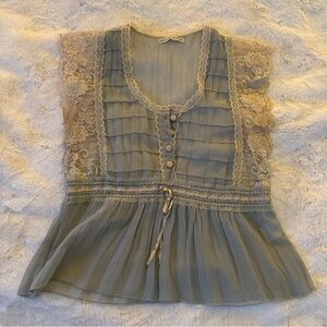 Ray Beams -work in progress- delicate top with lace